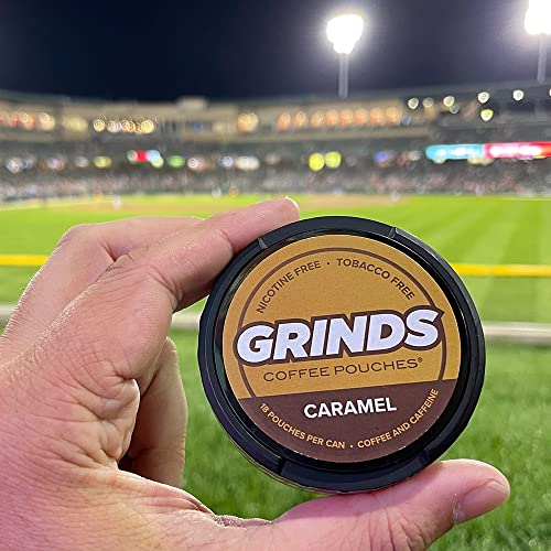 Grinds Coffee Pouches - 3 Cans - Black Coffee - Tobacco Free Hea Grinds Coffee Pouches - 3 Cans - Black Coffee - Tobacco Free Hea