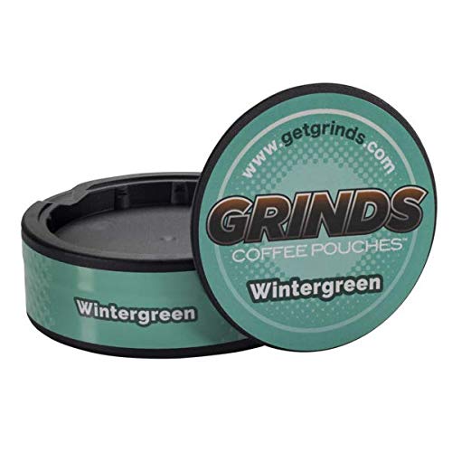 Grinds Coffee Pouches | 6 Cans Of Wintergreen | Tobacco Free, Ni