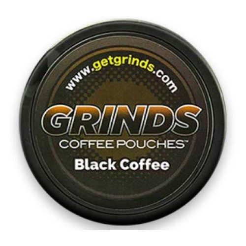 Grinds Coffee Pouches - 6 Cans - Black Coffee - Tobacco Free Hea
