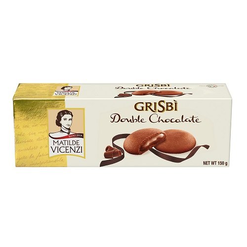 Vicenzi: Grisbi Chocolate Italian Shortcrust Biscuits Filled W