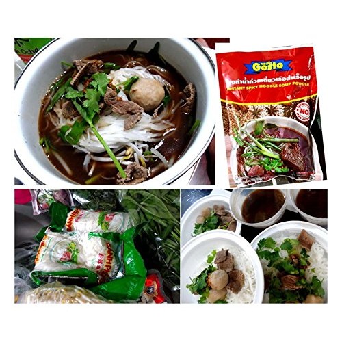 Gosto Nam Tok Waterfall Thai Instant Darkened Spicy Noodle Sou