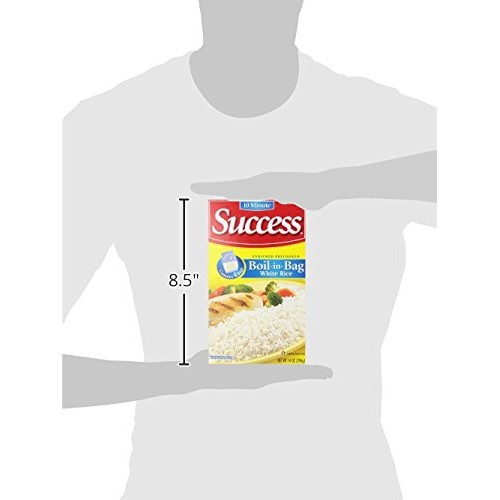 Success Boil-In-Bag Rice, Long Grain White Rice, 14 Oz Box