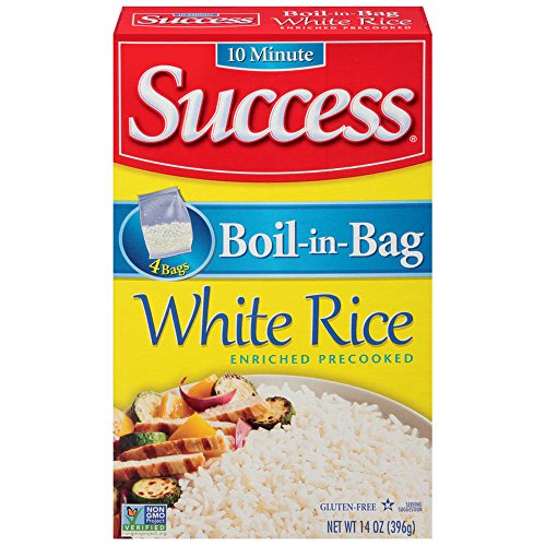 Success Boil-In-Bag Rice, Long Grain White Rice, 14 Oz Box