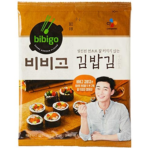 Cj Bibigo Kimbap Roasted Laver Seaweed 1Pack, 10 Sheets 1 Pack