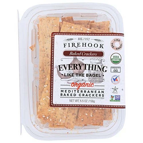 Firehook Baked Crackers Organic Everything Like The Bagel Baked