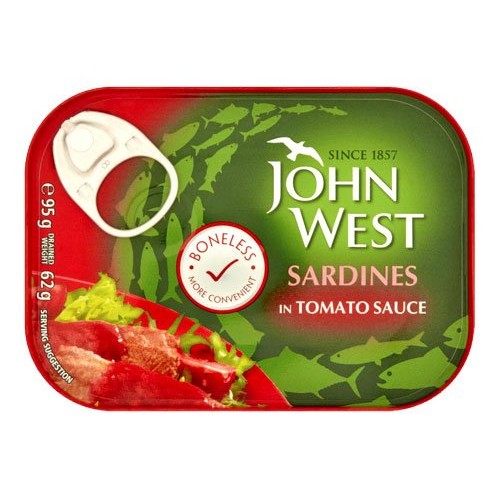 John West Boneless Sardines In Tomato Sauce 95G