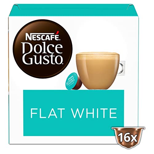 Nescafé Dolce Gusto Flat White Coffee Pods, 16 Capsules Pack Of