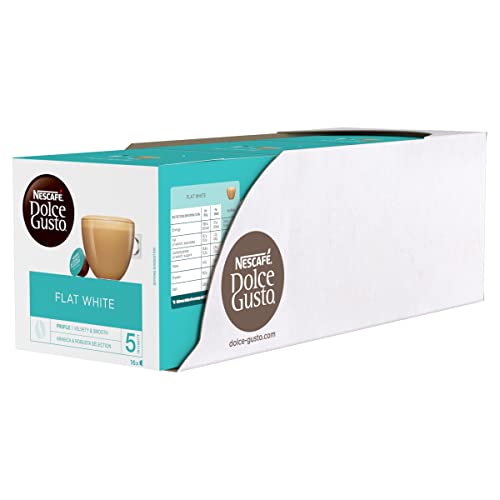 Nescafé Dolce Gusto Flat White Coffee Pods, 16 Capsules Pack Of