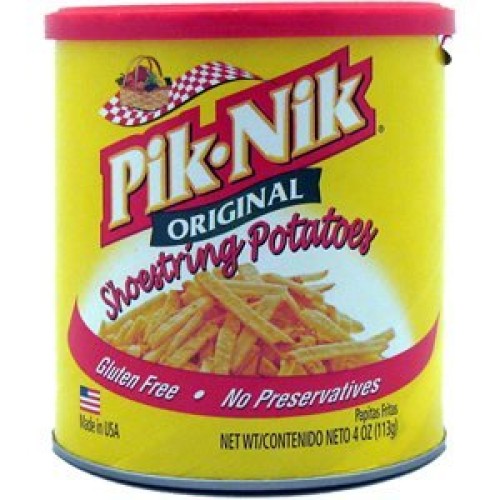 Pik-Nik Original Shoestring Potatoes 4 oz. pack of 2