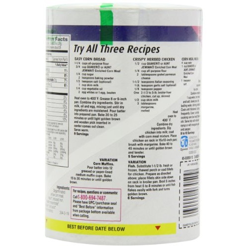 Quaker Yellow Corn Meal 680 g Pack of 3