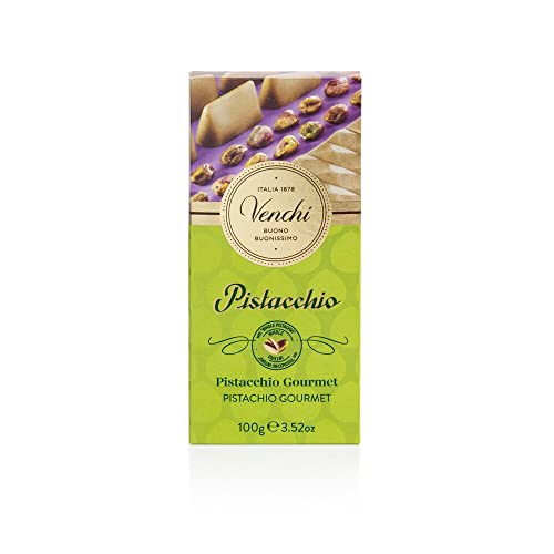 Venchi - Pistachio Gourmet Chocolate Bar - White Chocolate and P...