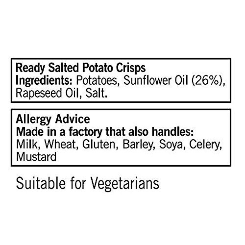 Walkers Crisps Ready Salted X 32 1040G