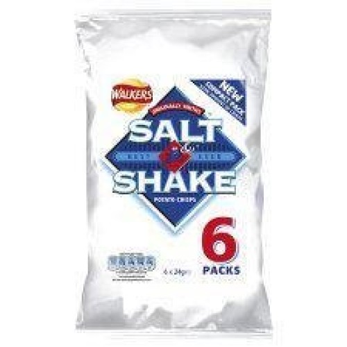Walkers Salt &Amp; Shake Crisps 6 X 30G