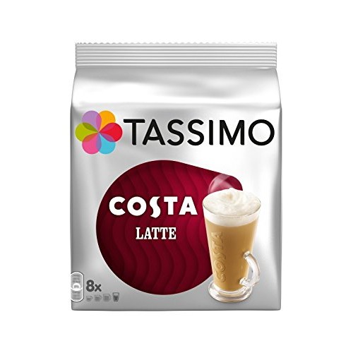 Tassimo Costa Latte 16 T Discs Extra Large Cup Size 8 Servings