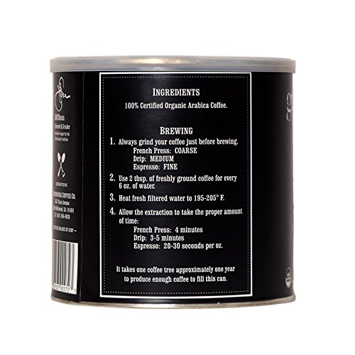 Groundwork Certified Organic Single Origin Whole Bean Coffee, Br