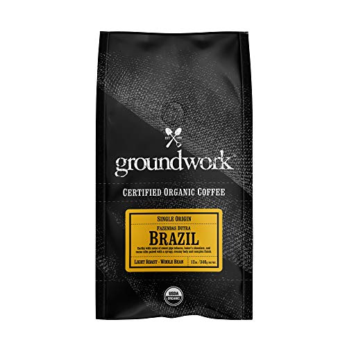 Groundwork Certified Organic Single Origin Whole Bean Coffee, Br