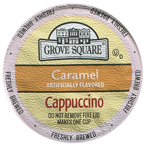 Grove Square Cappuccino, Caramel, 24 Single Serve Cups