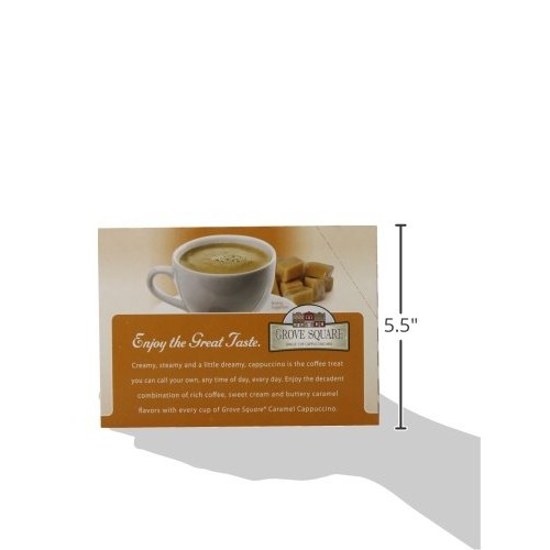 Grove Square Cappuccino, Caramel, 24 Single Serve Cups
