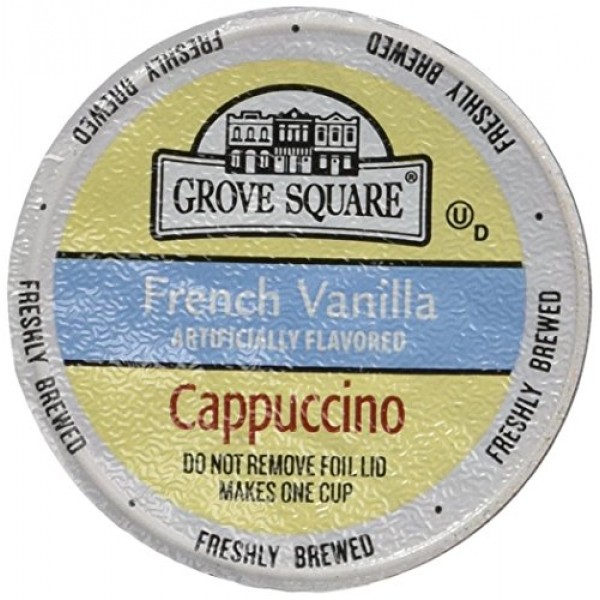 Grove Square Cappuccino, French Vanilla, 24 Count Single Serve Cups