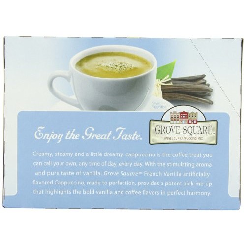 Grove Square Cappuccino, French Vanilla, 24 Count Single Serve Cups