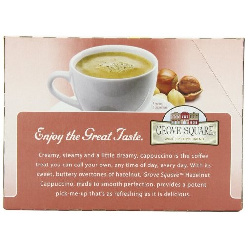 Grove Square Cappuccino, Hazelnut, 24 Single Serve Cups