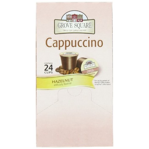 Grove Square Cappuccino, Hazelnut, 24 Single Serve Cups