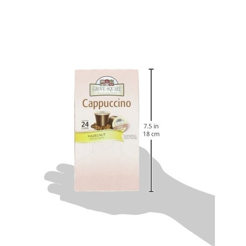 Grove Square Cappuccino, Hazelnut, 24 Single Serve Cups