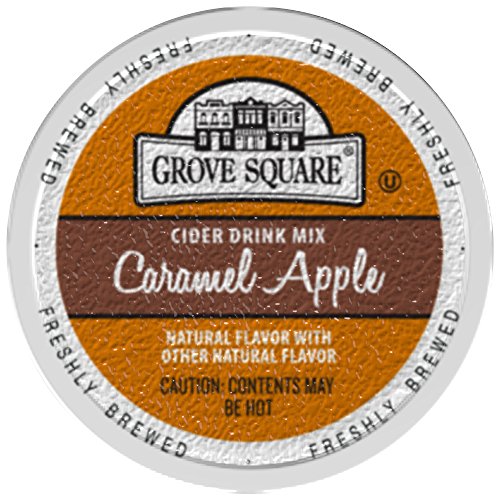 Grove Square Cider Single Serve Cups, Caramel Apple, 24 Count P