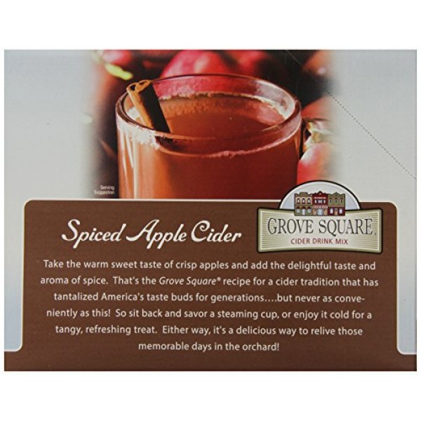 Grove Square Cider Single Serve Cups, Spiced Apple, 24 Count Pa