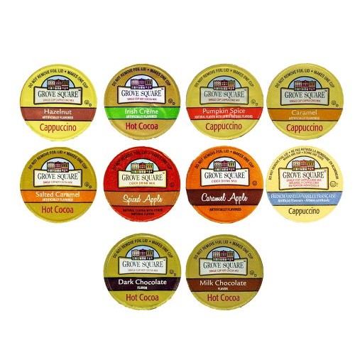 10-Count Hot Cocoa, Cappuccino And Cider Single Serve Cups For K