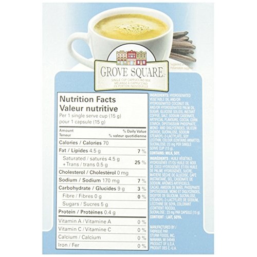 24 Pack Single Serve Cappuccino French Vanilla Cups