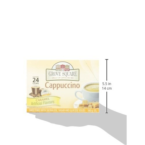Grove Square Cappuccino, Caramel, 24 Single Serve Cups By Grove