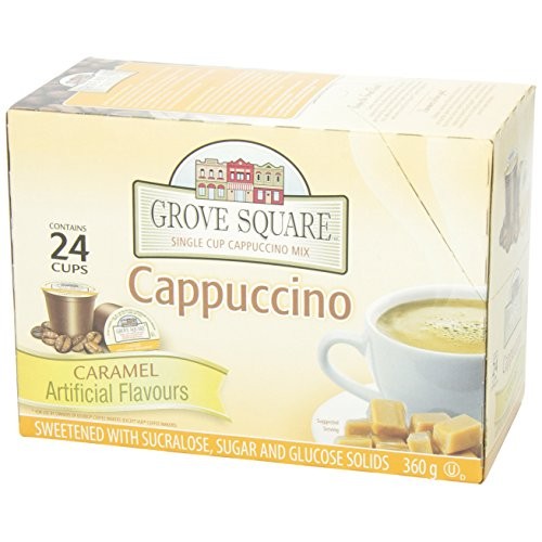Grove Square Cappuccino, Caramel, 24 Single Serve Cups By Grove