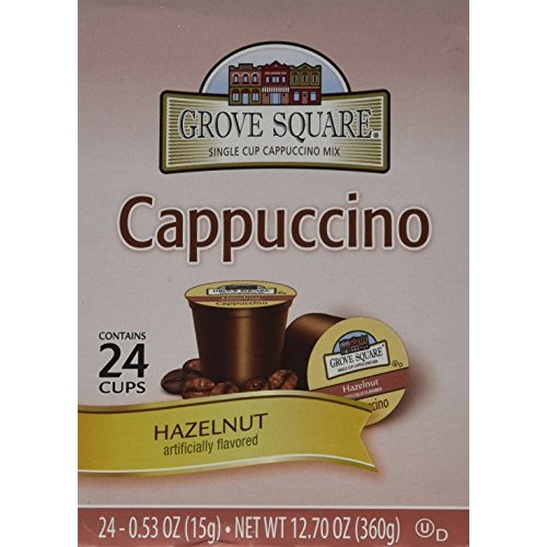 Grove Square Cappuccino Cups, Hazelnut, Single Serve Cup For Keu
