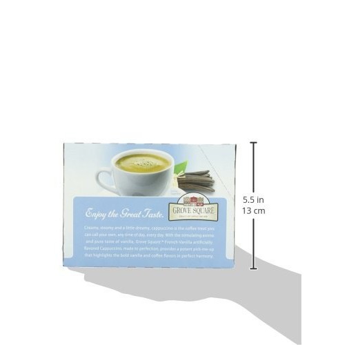 Grove Square Cappuccino, French Vanilla, 24 Count Single Serve C