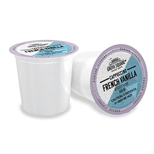 Grove Square Cappuccino Pods, French Vanilla, Single Serve Pack