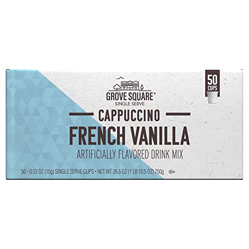Grove Square Cappuccino Pods, French Vanilla, Single Serve Pack