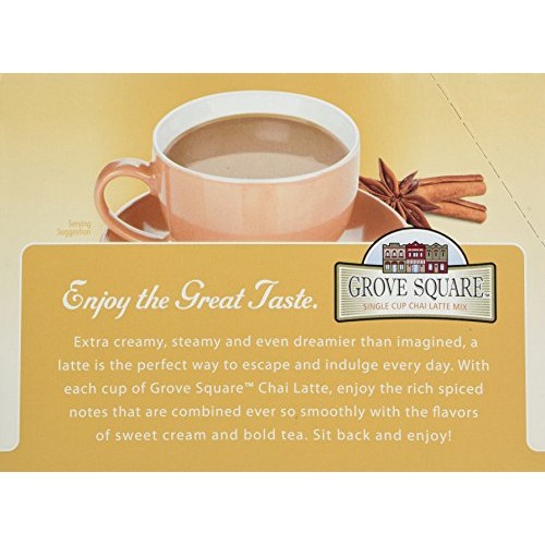 Grove Square Chai Latte, 48-Count Single Serve Cup For Keurig K-