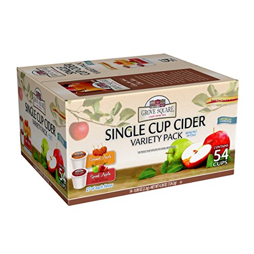 Grove Square Cider Single Serve Cups Variety Pack, 54 Count Pac