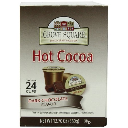 Grove Square Hot Cocoa Dark Chocolate, 24 Single Serve Cups