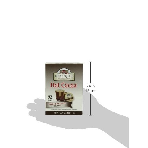 Grove Square Hot Cocoa Dark Chocolate, 24 Single Serve Cups