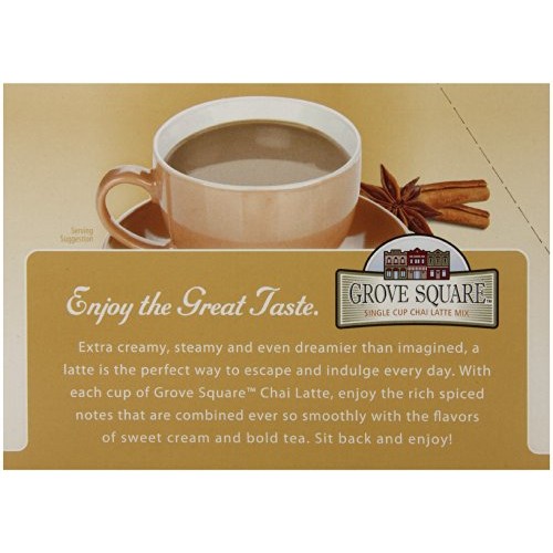 Grove Square Tea, Chai Latte, 24 Single Serve Cups