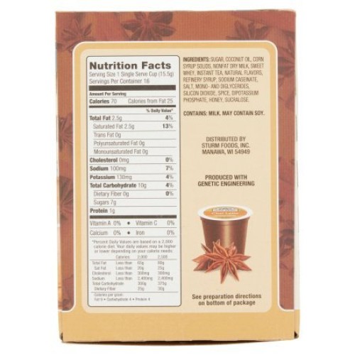Pack Of 6 - Grove Square Chai Latte Tea 8.47 Oz. Box