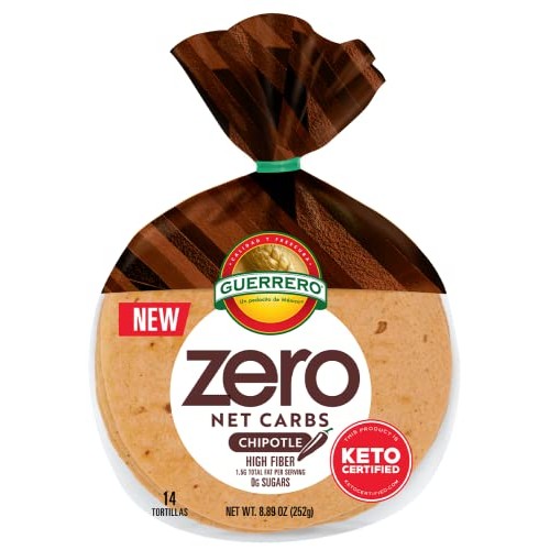 Mission Guerrero Zero Carb 0g Net Carbs - Keto Certified - 4.5 ...