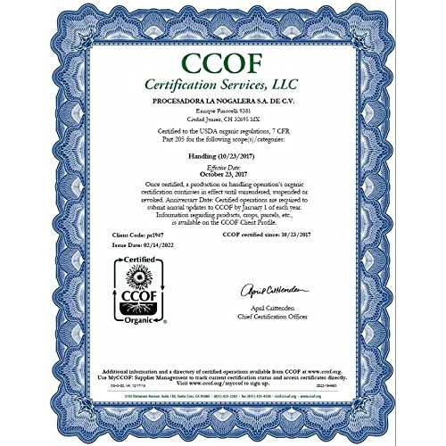 La Nogalera Organic - USDA and CCOF Certified Organic Shelled Pe...