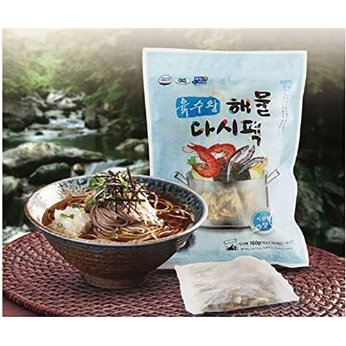 Dried Mix Seafood, Anchovy Kelp Dashi Pack, Made In Korea 16Gx