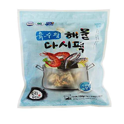 Dried Mix Seafood, Anchovy Kelp Dashi Pack, Made In Korea 16Gx