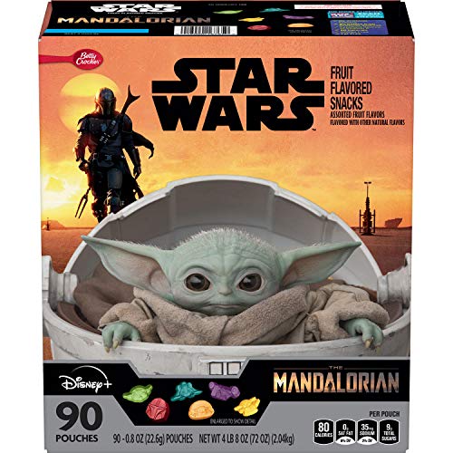 Star Wars Mandalorian Fruit Snacks, Assorted Fruit 90 Pack