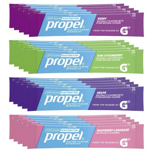 Gsuila Propel Powder Packets, 4 Flavor Variety Pack With Electro