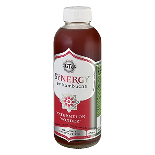 Gts, Kombucha Synergy Watermelon Wonder, 16 Fl Oz, 12 Pack